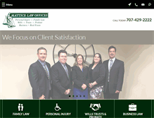 Tablet Screenshot of matticelawoffices.com